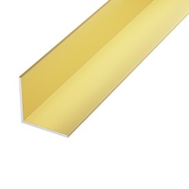 Уголок алюминиевый золото 30x30x1,5х2000мм