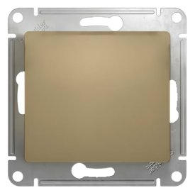 Переключатель 1-клавишный SYSTEME ELECTRIC Glossa титан