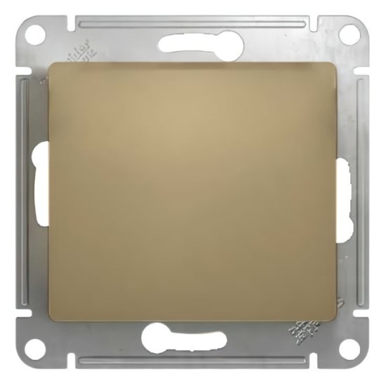 Переключатель 1-клавишный SYSTEME ELECTRIC Glossa титан