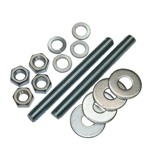 Шпилька DIN976 с гайкой и шайбой М8x100 2шт