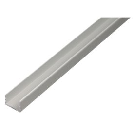 Профиль алюминиевый П-образный 10,9x10x1,5х2000мм серебро