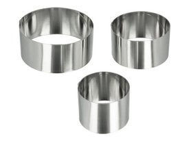 Набор колец кулинарных METALTEX 3шт круглые 6/8/10см нерж.сталь