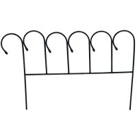 Забор садово-парковый Барашек 83х65см металл зелёный