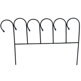 Забор садово-парковый Барашек 83х65см металл зелёный