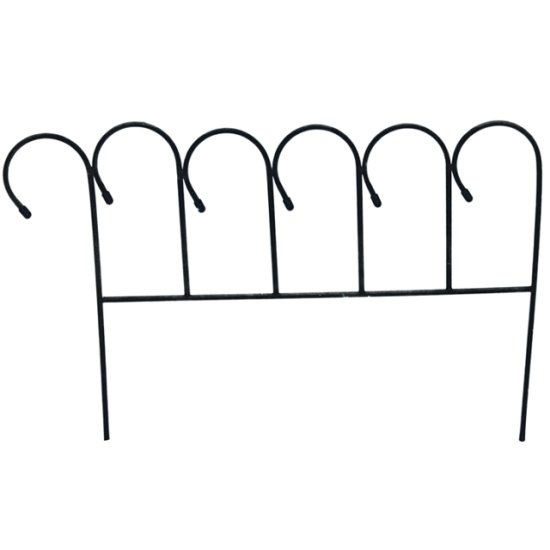 Забор садово-парковый Барашек 83х65см металл зелёный