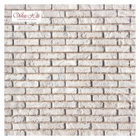 Плитка интерьерная гипсовая MONTE ALBA Йорк Брик белая