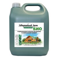 Средство деревозащитное ЗДОРОВЫЙ ДОМ Био желто-зеленое 3,5кг, арт.0007093