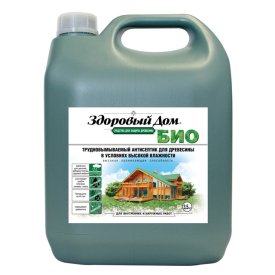 Средство деревозащитное ЗДОРОВЫЙ ДОМ Био желто-зеленое 3,5кг, арт.0007093