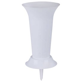 Ваза для цветов с колышком под срезку d19см h41cм пластик