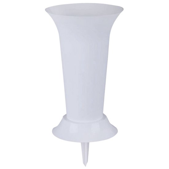 Ваза для цветов с колышком под срезку d19см h41cм пластик