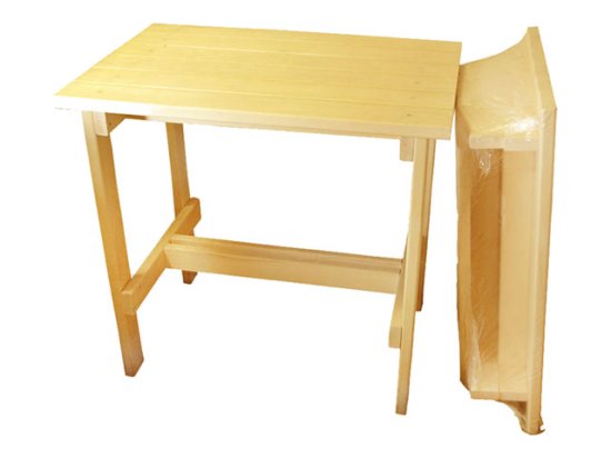 Стол для бани 1000х590х760мм осина высший сорт