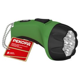Фонарь аккумуляторный светодиодный РЕКОРД РМ-0107 Green