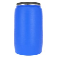 Бочка 227л полиэтиленовая с крышкой и хомутом