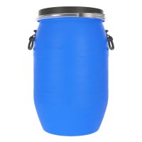 Бочка 65л полиэтиленовая с крышкой хомутом и ручками