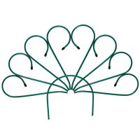 Забор садово-парковый Павлин 90х70см металл зелёный