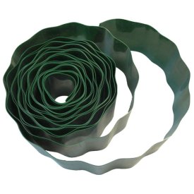 Лента бордюрная ПРОТЭКТ гофра 10см зелёная 9м