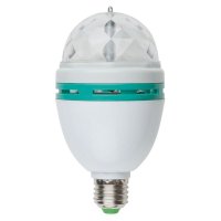 Лампа светодиодная VOLPE Диско проектор 3Вт RGB E27 белый