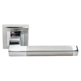 Ручка дверная RUCETTI 17-S SN/CP никель сатиновый/хром