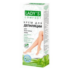 Крем для депиляции LADY`S 100 мл для всех типов кожи алоэ-вера и вит Е