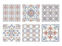 Плитка настенная KERAMA MARAZZI СУРРЕЙ 20х20 орнамент цветной