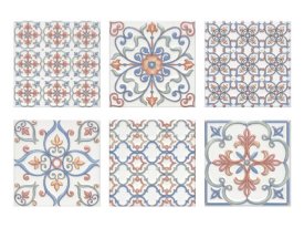 Плитка настенная KERAMA MARAZZI СУРРЕЙ 20х20 орнамент цветной