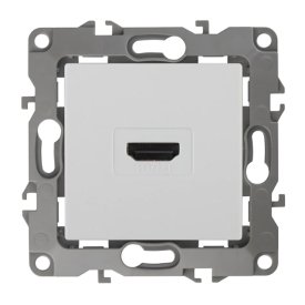 Розетка HDMI ЭРА серия 12 белый