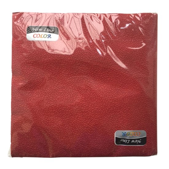 Салфетки NEW LINE Color Бордо 2-слойные 33х33см 20шт