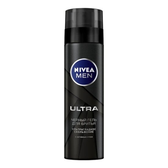 Гель для бритья NIVEA Черный Ultra 200мл
