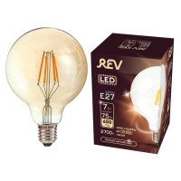 Лампа филаментная REV 7Вт E27 560лм 2700K 220В шар G95