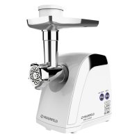 Мясорубка MAUNFELD MMG.2000W 2000Вт 2,6кг/мин 2 насадки 3 решетики белый