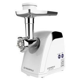 Мясорубка MAUNFELD MMG.2000W 2000Вт 2,6кг/мин 2 насадки 3 решетики белый
