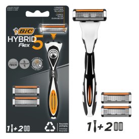 Станок для бритья BIC Flex 5 Hybrid +  2 кассеты