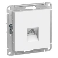 Розетка компьютерная 1 пост Atlas Design RJ45 белый