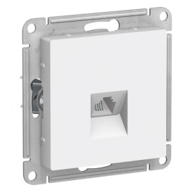 Розетка телефонная Atlas Design RJ11 белый