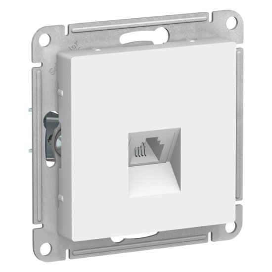 Розетка телефонная Atlas Design RJ11 белый
