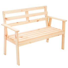 Скамья Грета двухместная сосна 115х64х82см