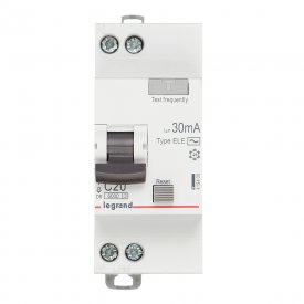 Автомат дифференциальный Legrand RX3 20А 1P+N тип AC 30 мА 6 кА (419400)