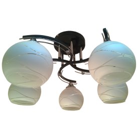 Люстра потолочная Jupiter Lighting Осака 5x60Вт E27 хром