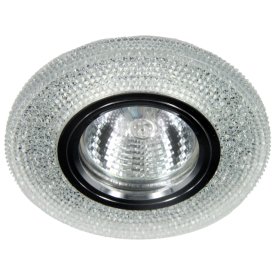 Светильник встраиваемый DE FRAN Crystalline MR16 4000К зеркальный прозрачный