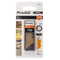 Лезвие для ножа RAGE by VIRA трапециевидное 19мм 5шт титан покрытие