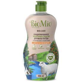 Средство для посуды BIOMIO Мандарин гель 450мл концентрат