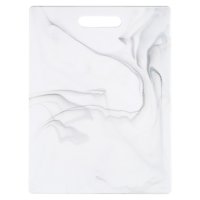 Доска разделочная ATTRIBUTE Марбл Уайт/Marble White 27,5х36,5см прямоугольная пластик