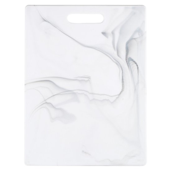Доска разделочная ATTRIBUTE Марбл Уайт/Marble White 27,5х36,5см прямоугольная пластик