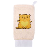 Мочалка VIVAL Kids рукавица 24х12х0,7см хлопок