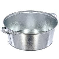 Таз для бани 13л круглый оцинкованная сталь