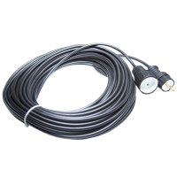 Удлинитель РЕАЛЬНАЯ ЭЛЕКТРИКА 1 гнездо 30м б/з 16А IP44 2х1,5кв.мм. ПВС черный