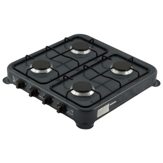 Плитка газовая HOMESTAR HS-1204 4 конфорки черная