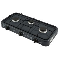 Плитка газовая HOMESTAR HS-1203 3 конфорки черная