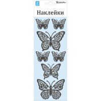 Наклейка ROOMDECOR Мерцающие бабочки 10х25см, арт.RKA 7403
