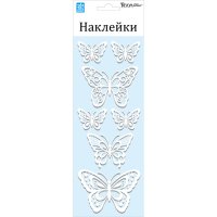 Наклейка ROOMDECOR Мерцающие бабочки 10х25см, арт.RKA 7404